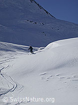 G001527: Skitourenfahrer bei der Abfahrt