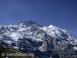 Foto: Kleinen Scheidegg: Jungfrau, Schneehorn und Silberhorn