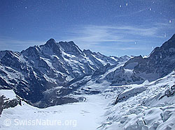 Foto: Fieschergletscher, Schreckhorn, Lauteraarhorn