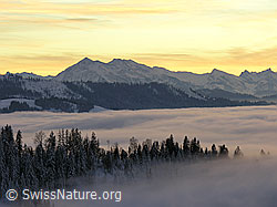 G015639: Abendstimmung mit Niesen und umfassendem Nebelmeer