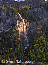 G017955: Wasserfall bei Unterbach im letzten Abendlicht