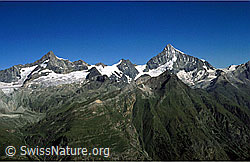dia98154: Zinalrothorn, Schalihorn und Weisshorn